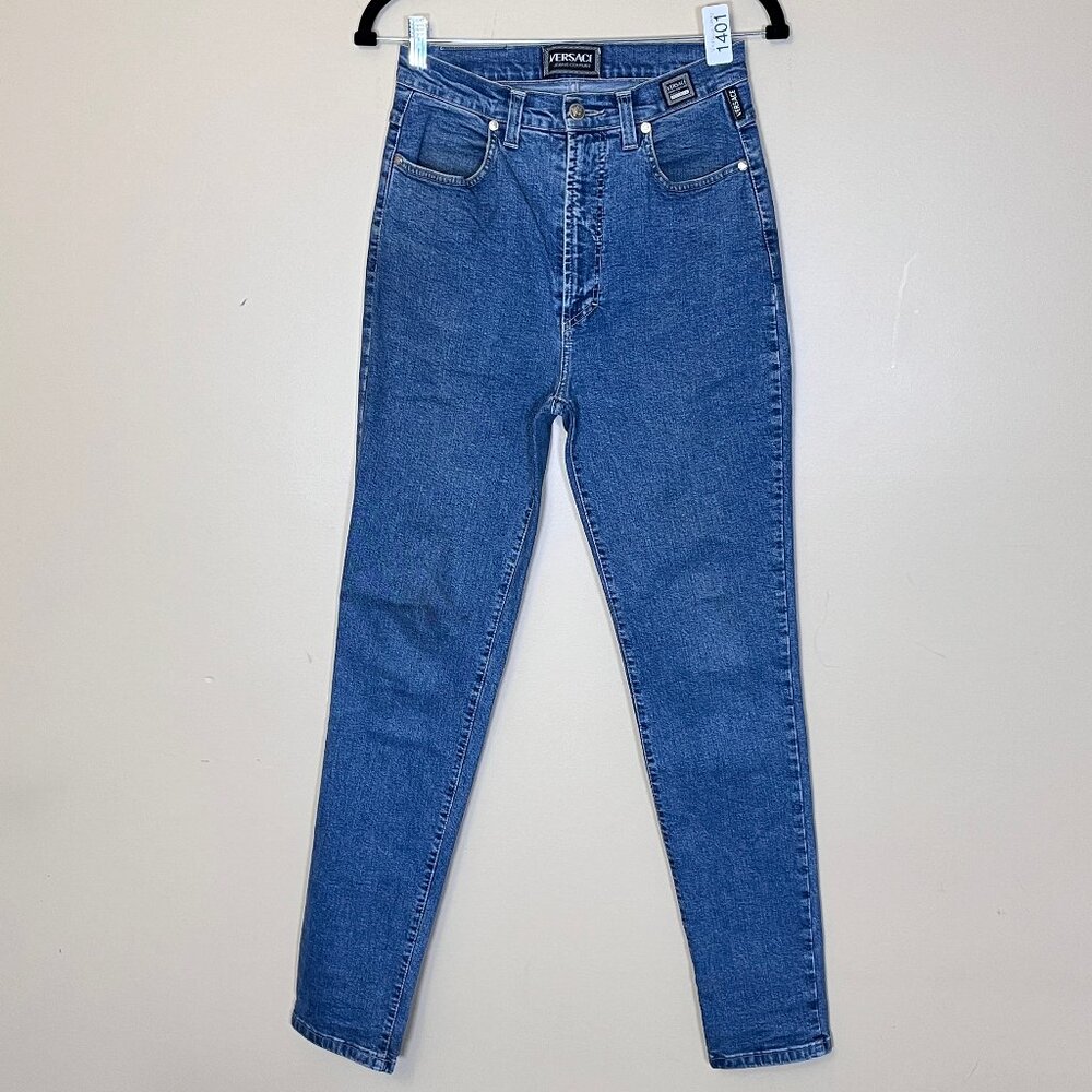 Versace Jeans Couture High Rise Skinny Jeans - Women's Size 26*31 - Blue